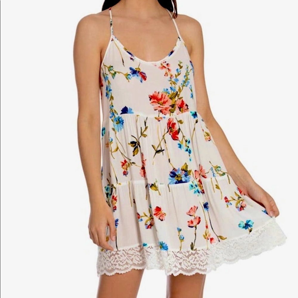 In Bloom by Jonquil Women’s All My Loving Floral Chemise in Ivory Large